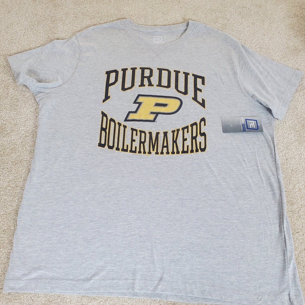 Purdue Boilermakers Men's Pullover TShirt Size 2XL‎ XXL Heather Gray NWTG